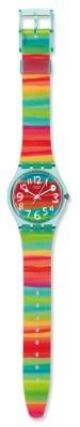 Swatch Women's Originals GS124 Multicolored Rubber Multicolored Dial Quartz Watch