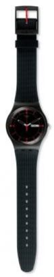 Swatch Men's Originals SUOB714 Black Silicone Swiss Quartz Watch